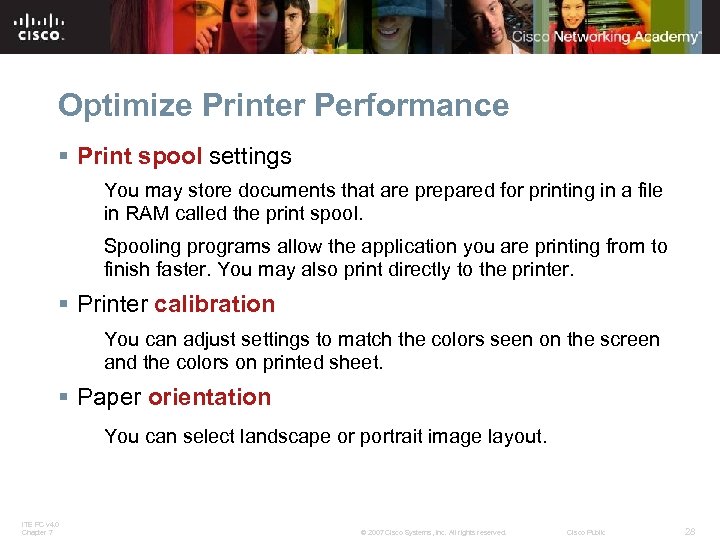 Optimize Printer Performance § Print spool settings You may store documents that are prepared