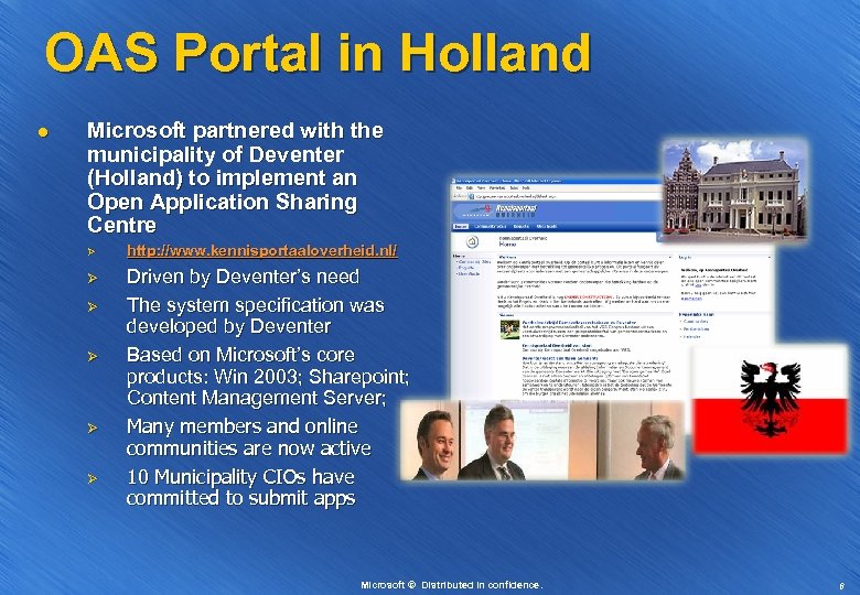 OAS Portal in Holland l Microsoft partnered with the municipality of Deventer (Holland) to