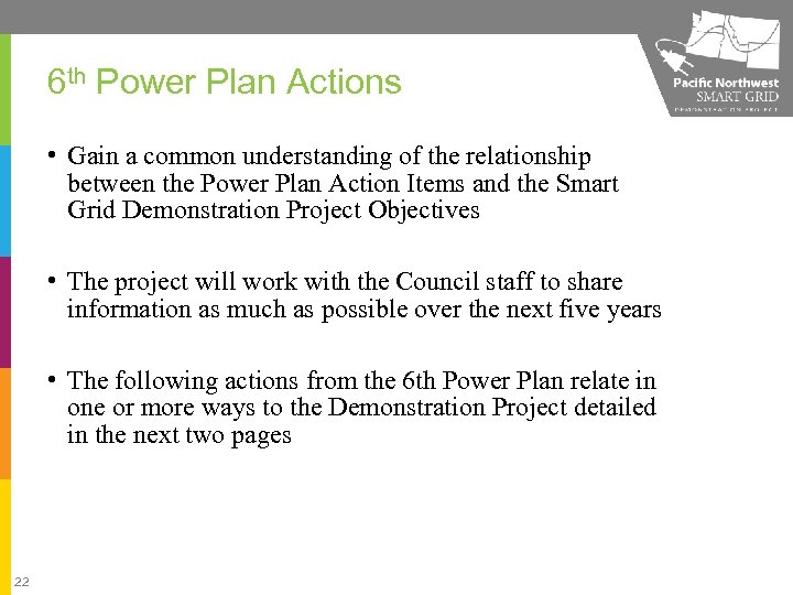 6 th Power Plan Actions • Gain a common understanding of the relationship between