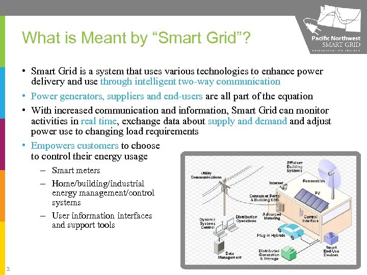 What is Meant by “Smart Grid”? • Smart Grid is a system that uses