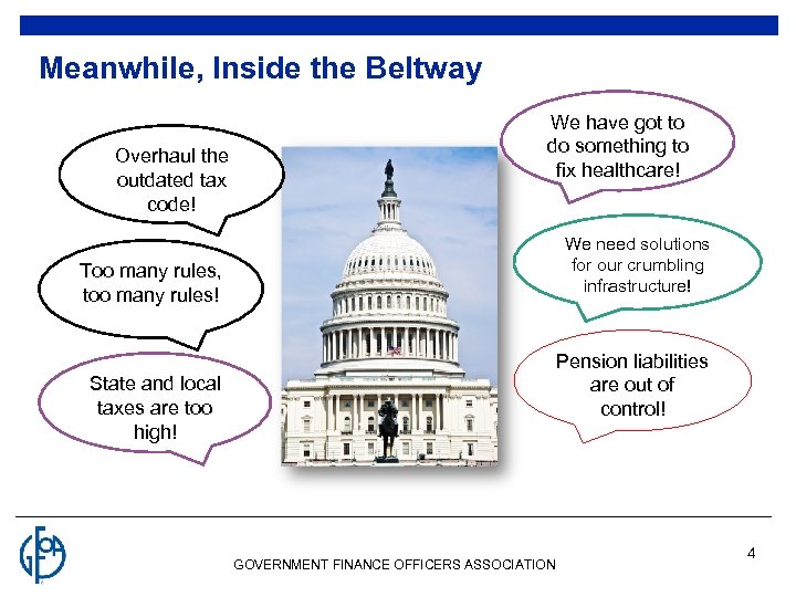 Meanwhile, Inside the Beltway Overhaul the outdated tax code! We have got to do