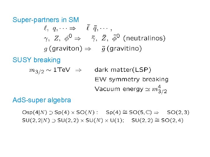 Super-partners in SM SUSY breaking Ad. S-super algebra 