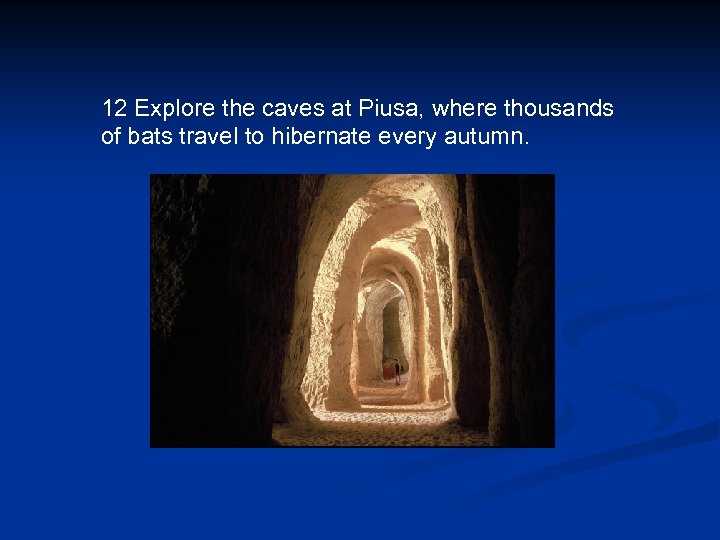 12 Explore the caves at Piusa, where thousands of bats travel to hibernate every