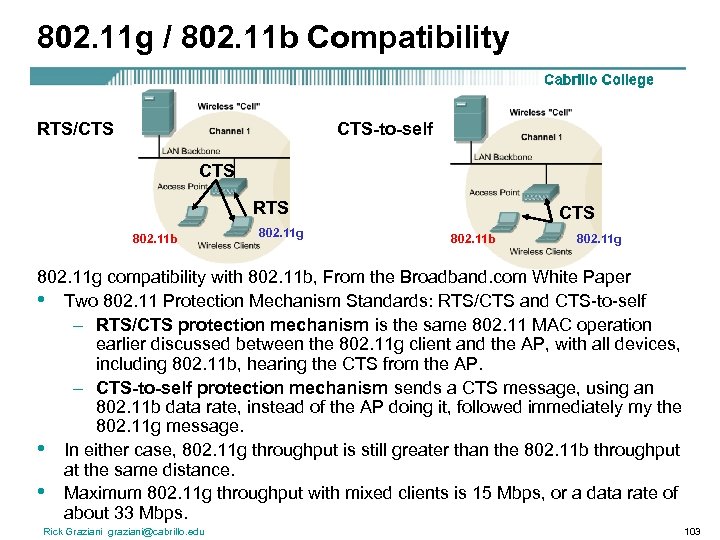 802. 11 g / 802. 11 b Compatibility RTS/CTS CTS-to-self CTS RTS 802. 11
