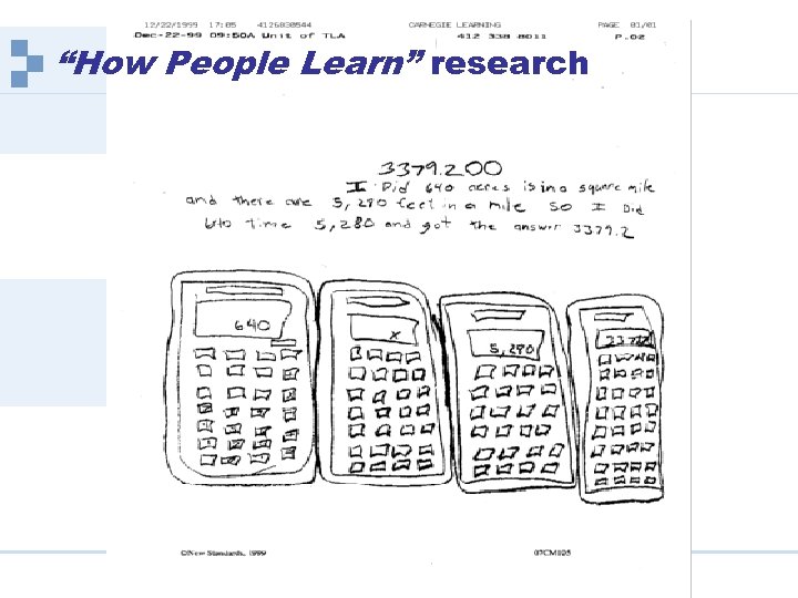“How People Learn” research Carnegie Learning | www. carnegielearning. com 