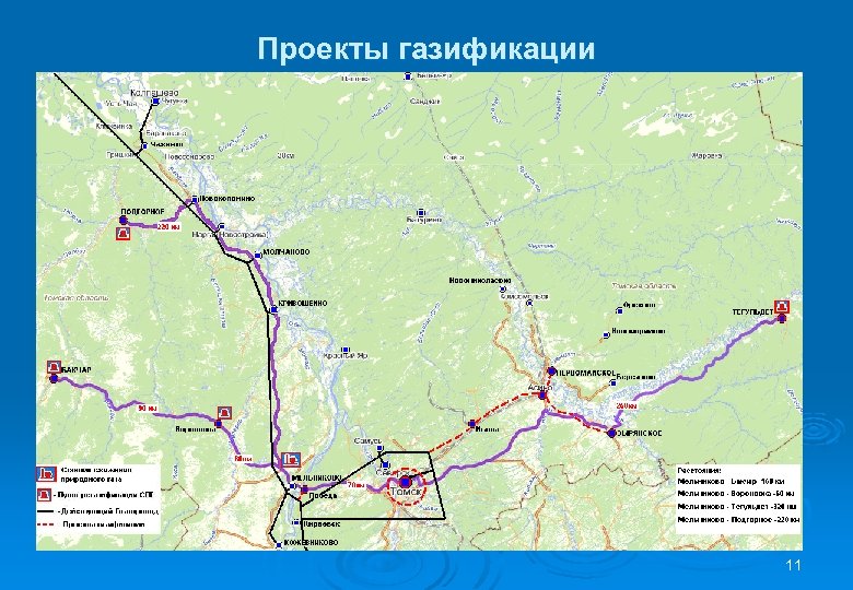 Проекты газификации 11 