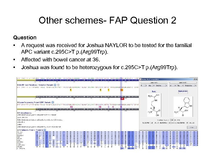 Other schemes- FAP Question 2 Question • A request was received for Joshua NAYLOR