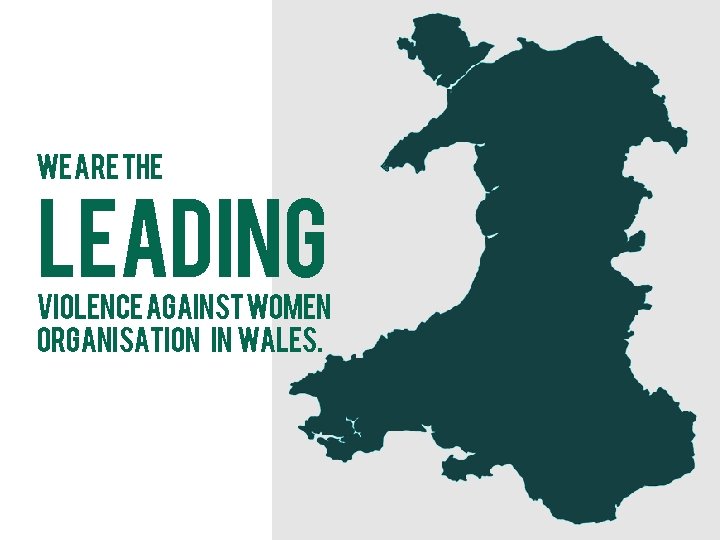 We are the leading Violence Against Women organisation in Wales. 