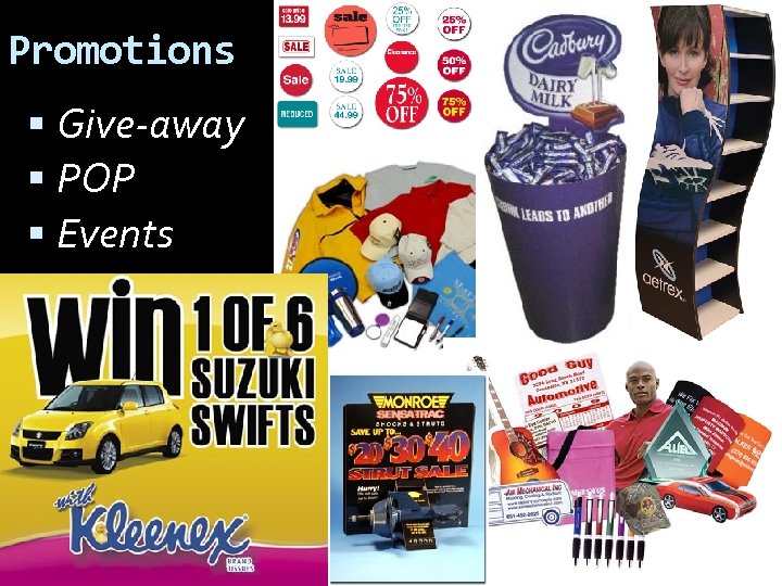 Promotions Give-away POP Events 