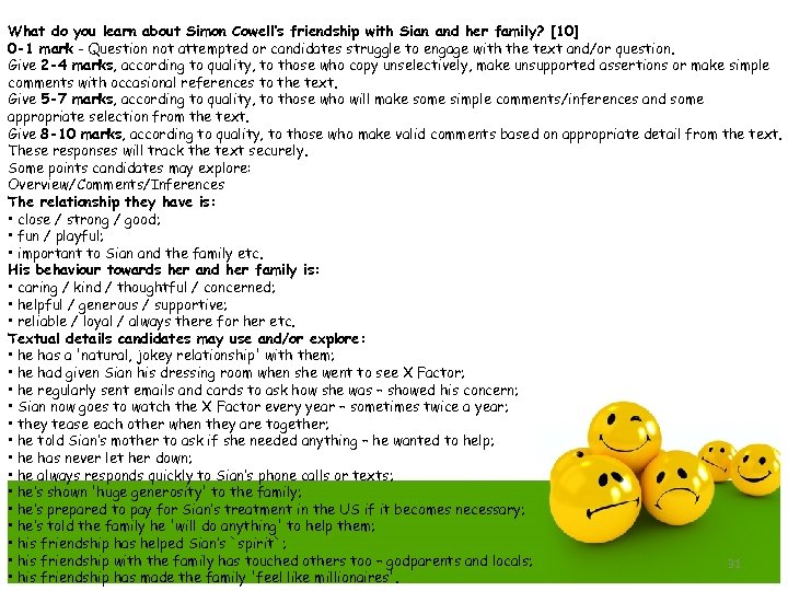 What do you learn about Simon Cowell’s friendship with Sian and her family? [10]