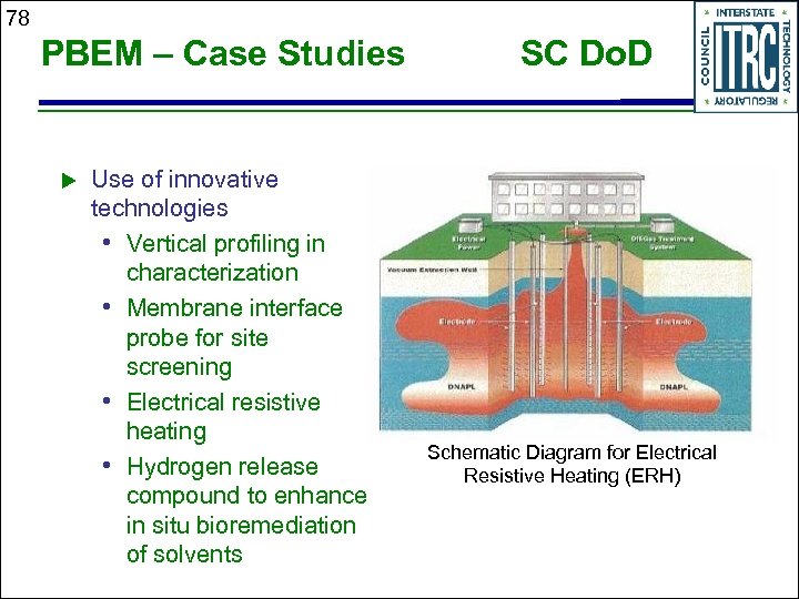 78 PBEM – Case Studies u Use of innovative technologies • Vertical profiling in