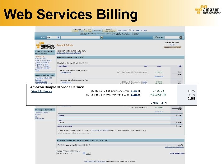 Web Services Billing 