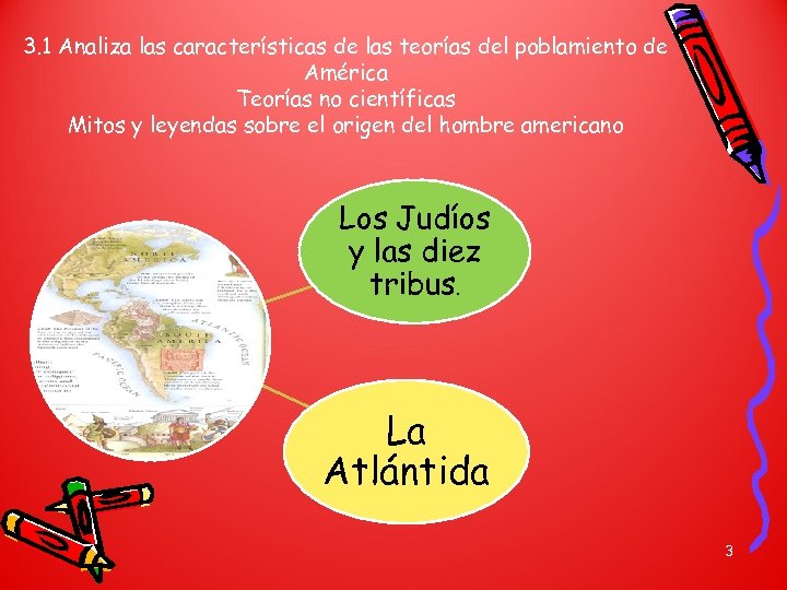 3. 1 Analiza las características de las teorías del poblamiento de América Teorías no