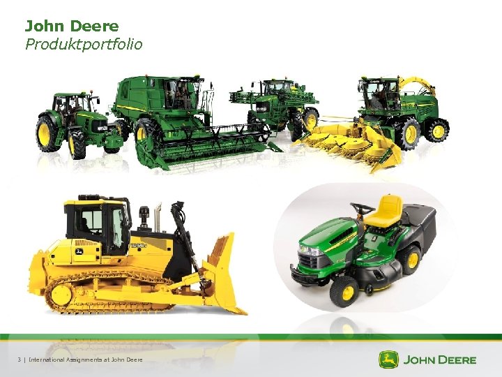 John Deere Produktportfolio 3 | International Assignments at John Deere 