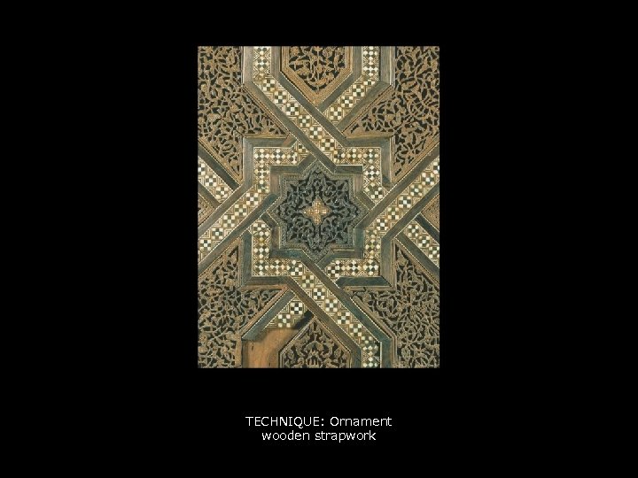 TECHNIQUE: Ornament wooden strapwork 