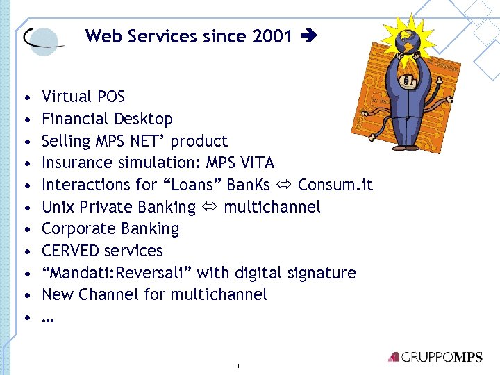 Web Services since 2001 • • • Virtual POS Financial Desktop Selling MPS NET’