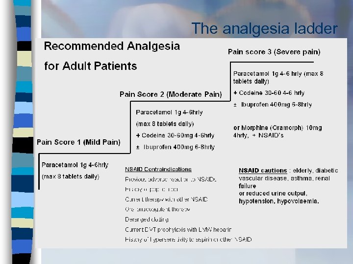 The analgesia ladder 