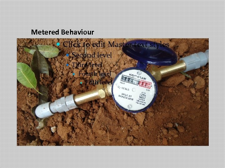 Metered Behaviour Click to edit Master text styles Second level Third level Fourth level