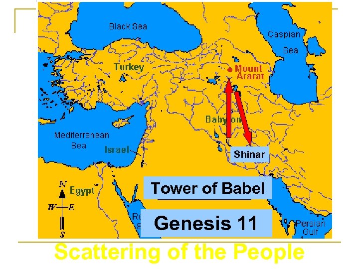 Shinar Tower of Babel Genesis 11 Scattering of the People 
