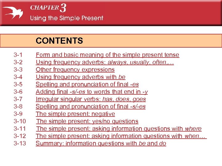 CONTENTS 3 -1 3 -2 3 -3 3 -4 3 -5 3 -6 3