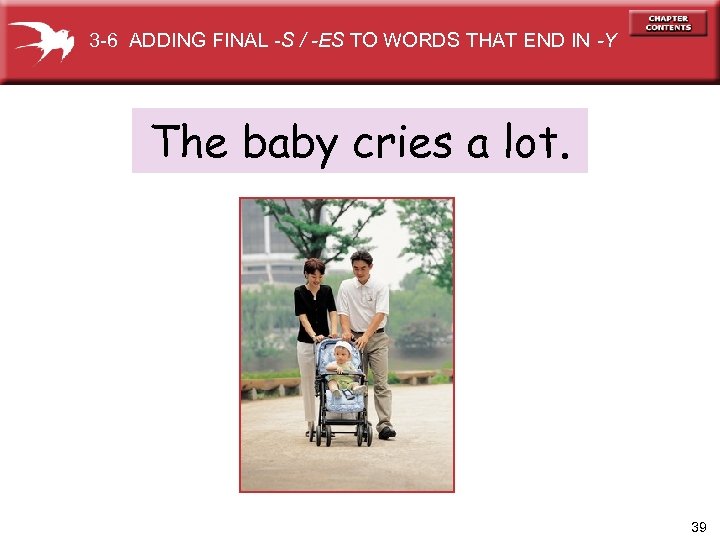 3 -6 ADDING FINAL -S / -ES TO WORDS THAT END IN -Y The