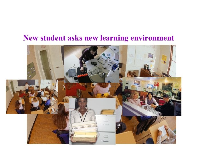 Definition New student asks new learning environment 