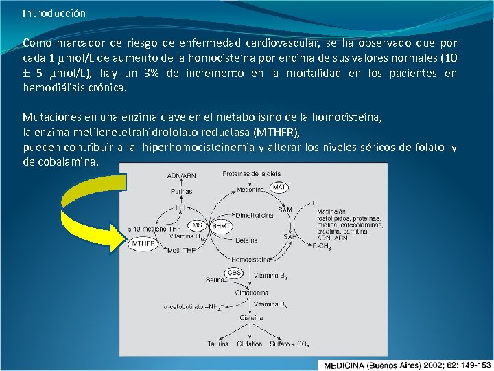 Introducción Como marcador de riesgo de enfermedad cardiovascular, se ha observado que por cada