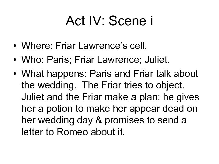 Romeo And Juliet Guide To Acts Ii V