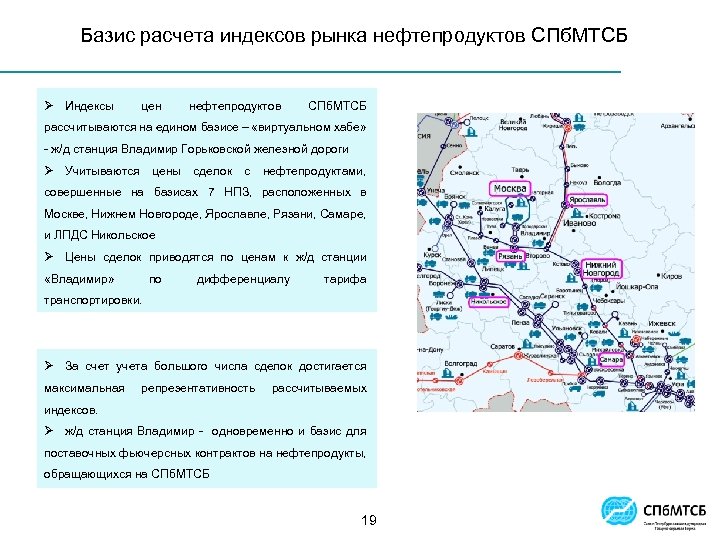 Базис расчета индексов рынка нефтепродуктов СПб. МТСБ Ø Индексы цен нефтепродуктов СПб. МТСБ рассчитываются