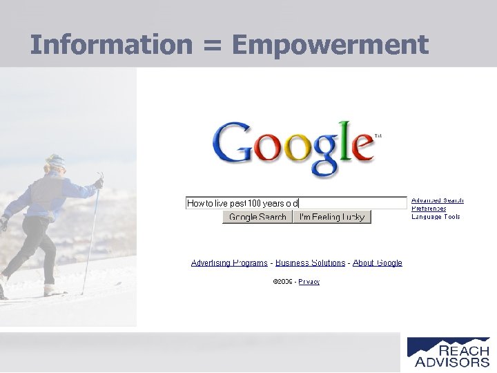 Information = Empowerment 