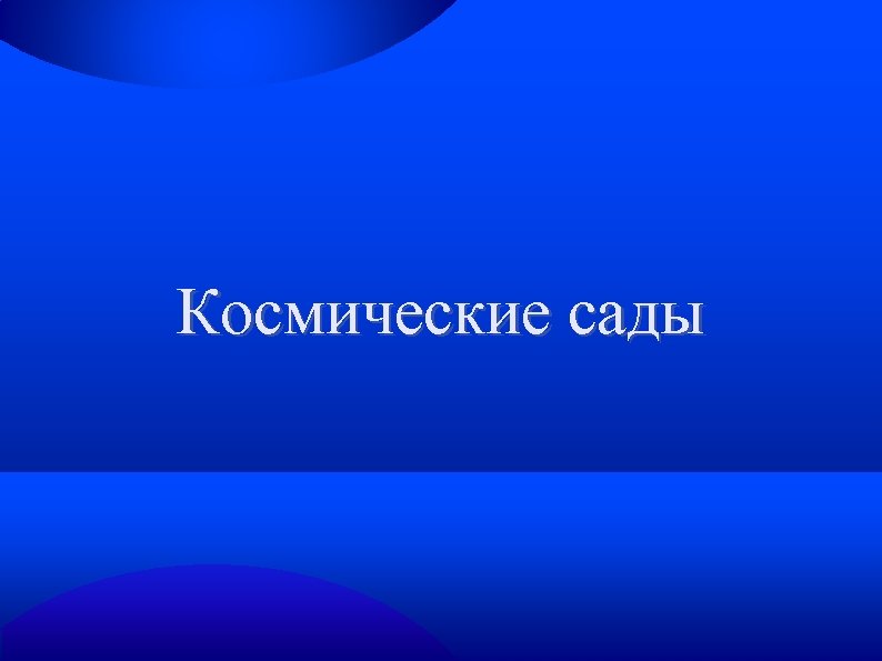 Космические сады 