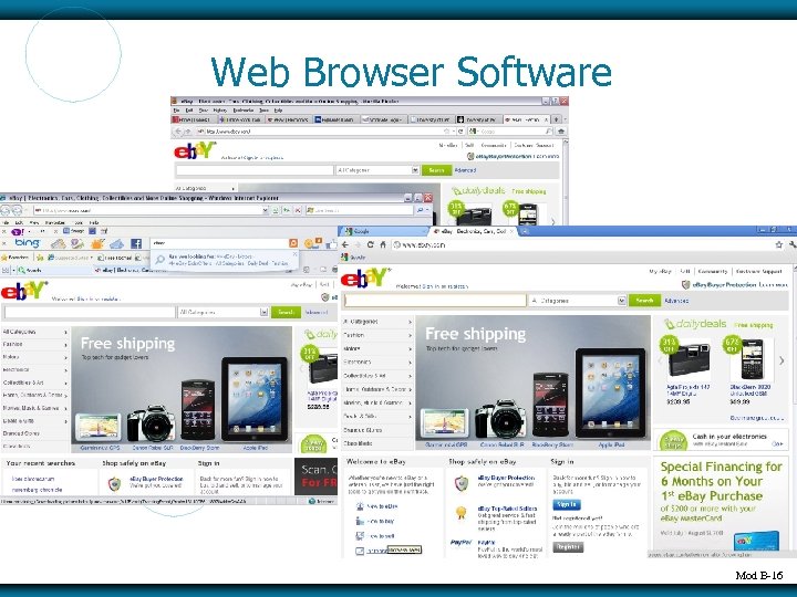 Web Browser Software Mod B-16 