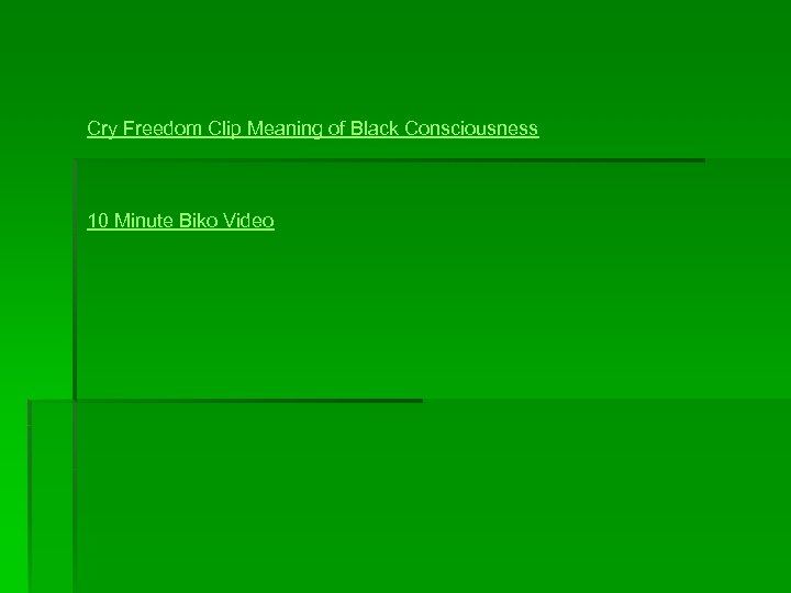 Cry Freedom Clip Meaning of Black Consciousness 10 Minute Biko Video 