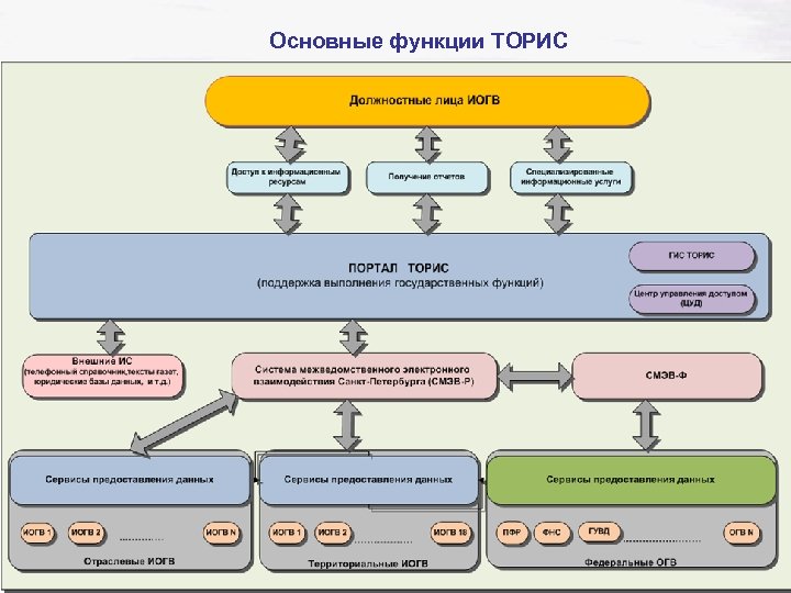 Основные функции ТОРИС 