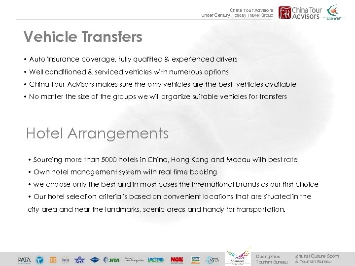 China Tour Advisors Under Century Holiday Travel Group Vehicle Transfers • Auto insurance coverage,
