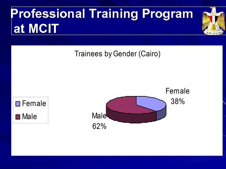 Professional Training Program Trainees’ Distribution at MCIT 