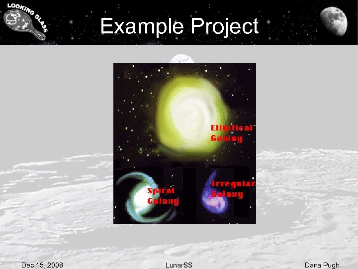 Example Project Dec 15, 2008 Lunar. SS Dana Pugh 