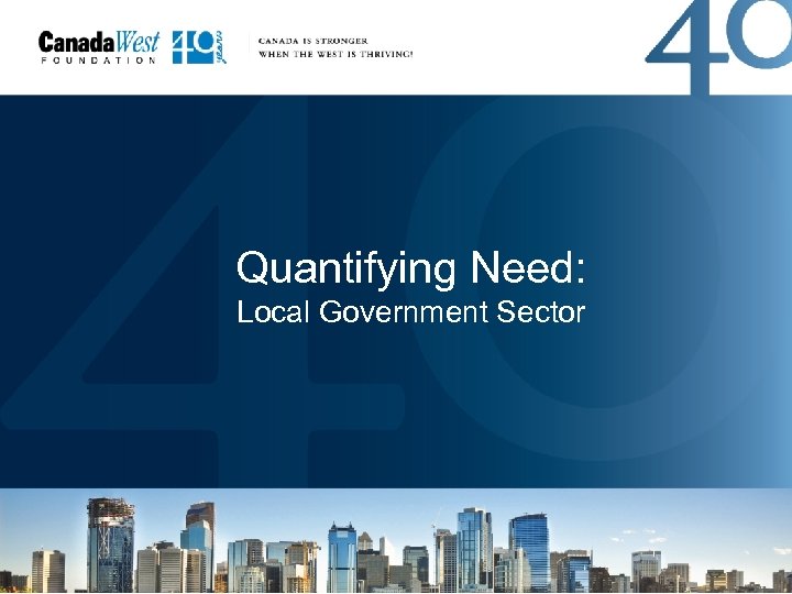 Quantifying Need: Local Government Sector 