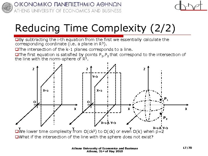 Reducing Time Complexity (2/2) q. By subtracting the i-th equation from the first we