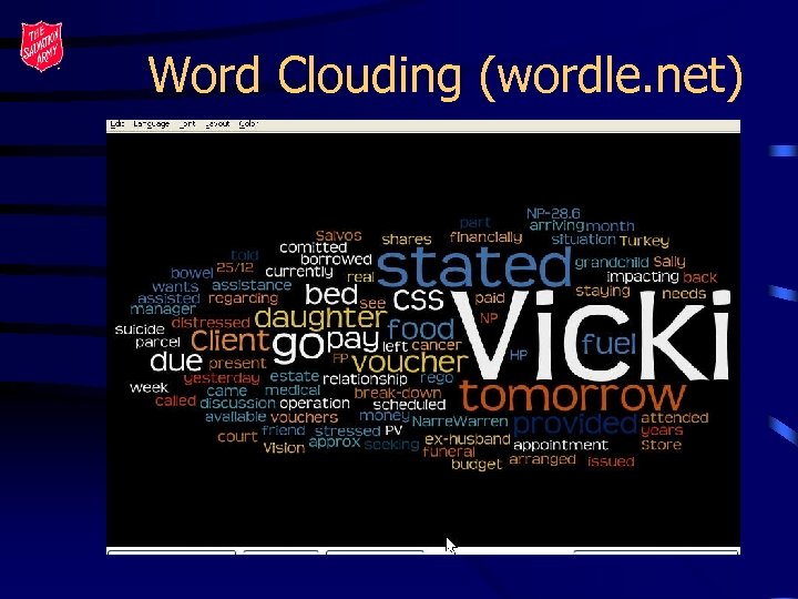 Word Clouding (wordle. net) 