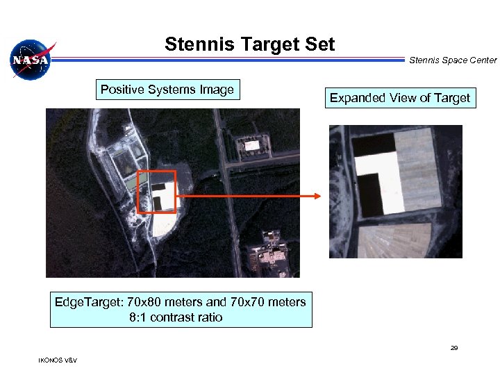 Stennis Target Stennis Space Center Positive Systems Image Expanded View of Target Edge. Target: