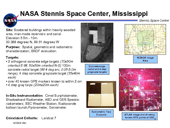 NASA Stennis Space Center, Mississippi Stennis Space Center Site: Scattered buildings within heavily wooded