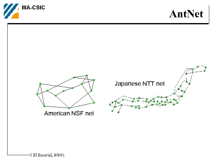 IIIA-CSIC Ant. Net Japanese NTT net American NSF net El Escorial, 8/8/01 