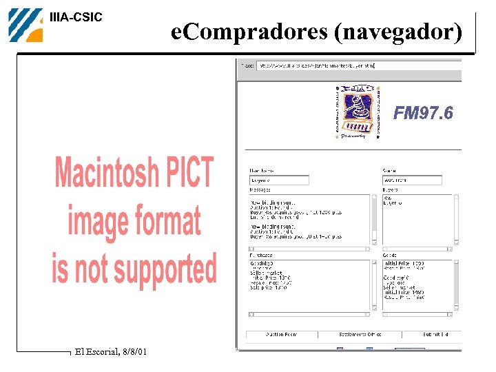 IIIA-CSIC El Escorial, 8/8/01 e. Compradores (navegador) 