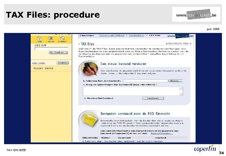 TAX Files: procedure juni 2006 TAX-ON-WEB 74 