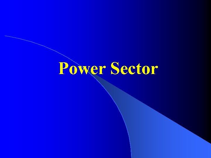 Power Sector 
