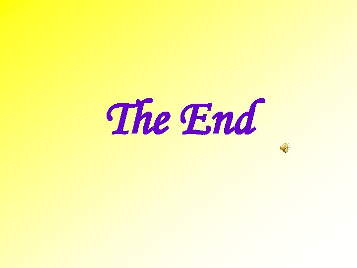 The End 