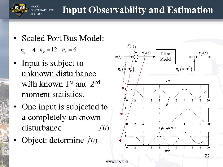 Input Observability and Estimation • Scaled Port Bus Model: • Input is subject to