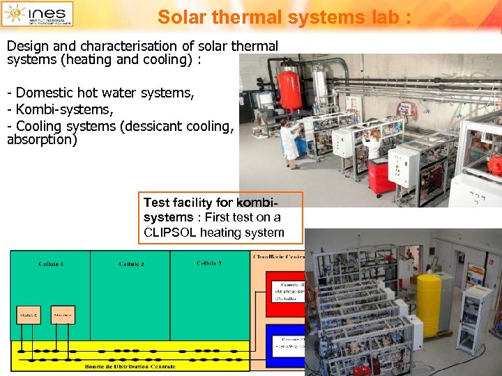 Solar thermal systems lab : Design and characterisation of solar thermal systems (heating and