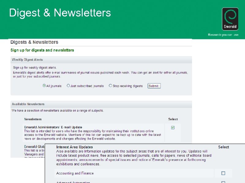 Digest & Newsletters 